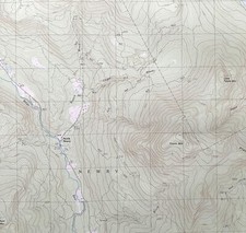 Map Puzzle Mountain Maine 1984