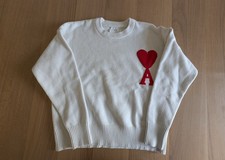 Pull Ami Paris Blanc / Rouge