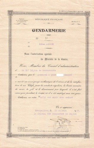 1937 militaria diplome - 1937,