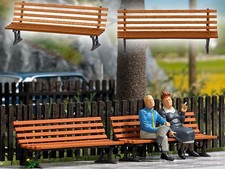 BUSCH 2x bancs publics en bois