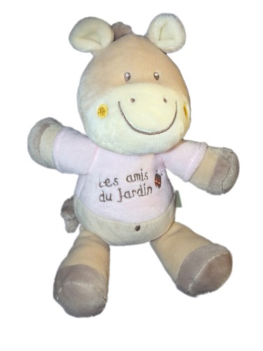 Doudou cheval poney rose - cheval,