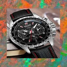 Montre à quartz analogique ronde à triple cadran pour hommes TENDANCE