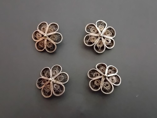 Anciens boutons argent - anciens,