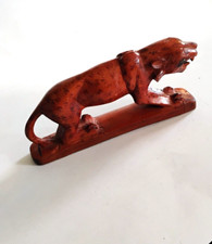 Sculpture panthère en chene