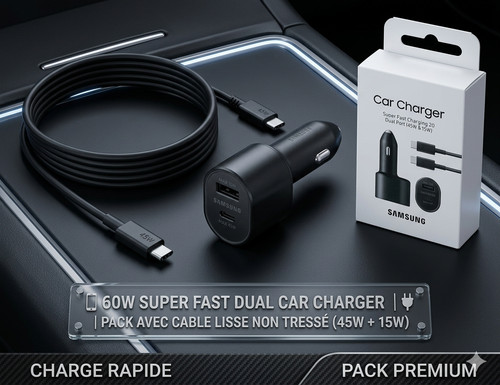 Chargeur voiture samsung - chargeur,