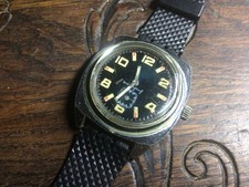 Montre militaire de plongée type radiomir patine coquille d’œuf vers 1970