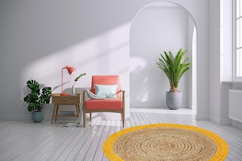 Tapis 100 jute naturel - tapis,