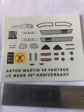 Maquette miniatures : decals décalcomanies Aston Martin V8 Vantage Le Mans 1/43
