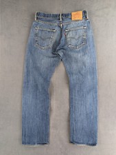 Jean Baggy Relaxed Levi's 501 W31 L32 Stonewash Streetwear Skate Button Fly Deni