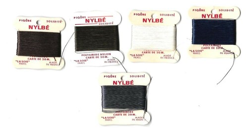 Lot cartes fil nylbé - 5, de