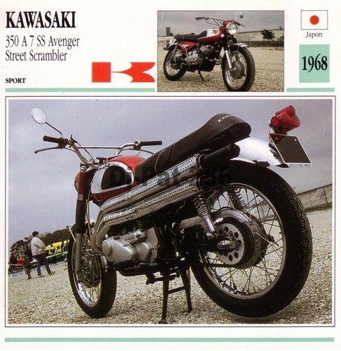 Fiche moto kawasaki a7 - fiche, :