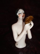 Demi-poupee Figurine Mata Hari Pin-up Sexy Miroir Half Doll Pincushion Arms Away