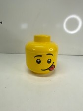 Tête de rangement lego jaune collector en bonne état très sympathique