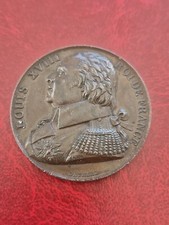 Médaille louis xviii - médaille, de