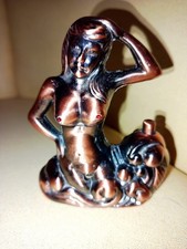 Briquet de table en acier patiné, vintage