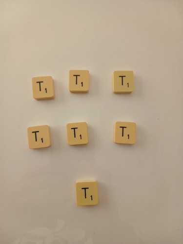 Lot lettres t scrabble - 7, "t"