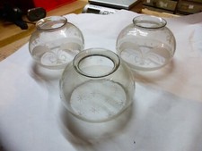 lot de 3 Ancien globe pour