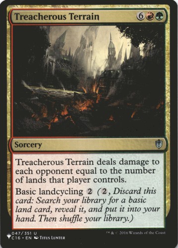 Mtg treacherous terrain - mtg,