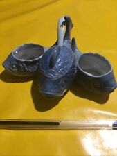 Service A Condiments 3 Poissons Ceramique