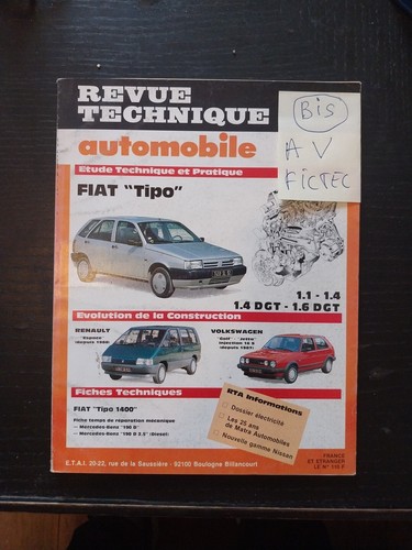Revue technique fiat - revue, 1.1