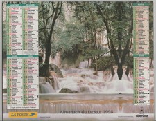 1998 - CALENDRIER DES POSTES - ALMANACH MEUSE - THAÏLANDE - LE CASSET (04)