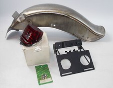 Vintage Arrière FENDER Boue Garde + Feu + Support Fat Bob Harley Big Double À