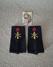 Paire de fourreaux d'épaule régiment d'infanterie