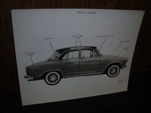 Simca aronde elysee - elysee, 1961