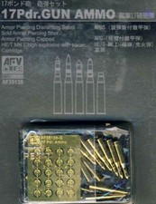 Afv Munition 17Pdr. Pistolet Ammo Obusier de Campagne Howitzer 1:3 5 Métal