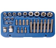 COFFRET BGS TECHNIC DOUILLES TORX FEMELLES E4 à E24 EMBOUTS T20 A T55