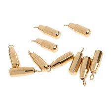 10pcs Poids De Plombs Poids De  En Cuivre Plombs Poids De Plombs  Or
