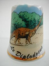 Dé à coudre de collection Thimble - LES DINOSAURES - LE DIPLODOCUS