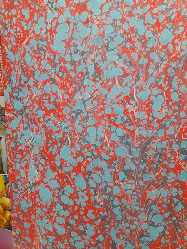 Papier marbré cuve de - papier, la