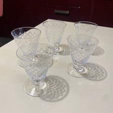 SEVRES,SERIE DE 5 VERRES ART