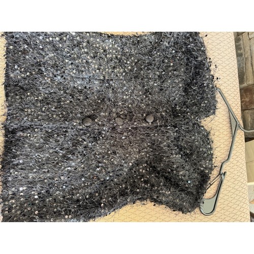 Zara black sequin - sequin, eyelash