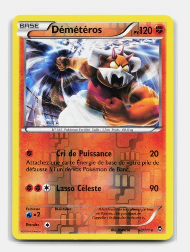 Carte pokémon démétéros - carte,