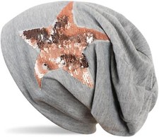 Bonnet avec strass réversible
