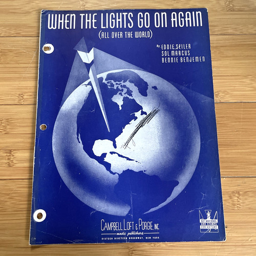 Vintage sheet music - when, the