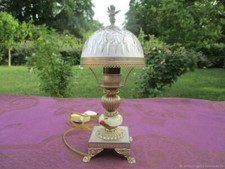 Lampe ancienne Crystal onyx Metal France
