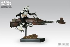 Star wars biker scout speeder bike Sideshow premium format