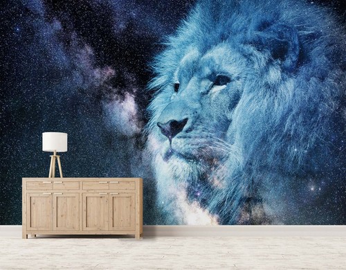 Papier peint animal lion - animal, 3d