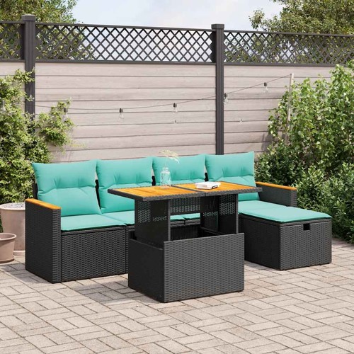 Salon jardin avec coussins - salon,