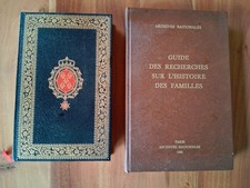 GENEALOGIE/LOT 2 LIVRES/RECHERCHES SUR HISTOIRE DES FAMILLES/ARBRE GENEALOGIQUE