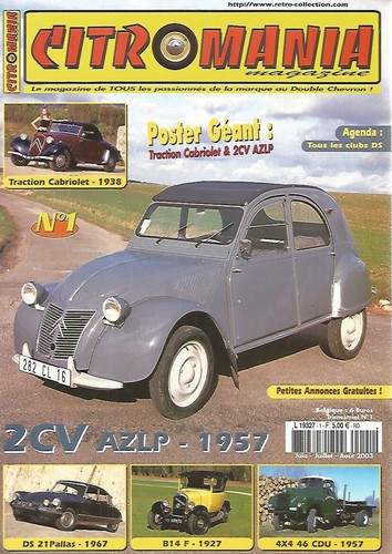 Citromania 2cv azlp - citromania, n°01