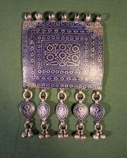 Ancien Pendentif Minakari Inde