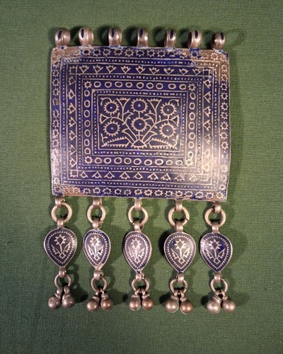 Ancien pendentif minakari - pendentif, inde