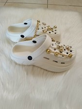 Sabots Légers Blanc Femme Pointure 38/39 , Été Et Plage 💛