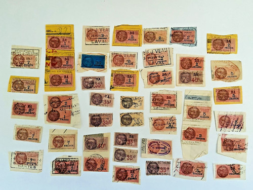 Lot timbres fiscaux france - lot,