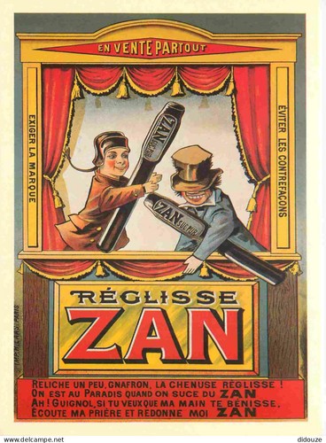 Carte postale publicite - -,