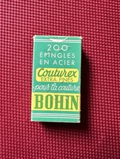 ancienne boite d'aiguilles Couturex - BOHIN, Made In France. Année 1950-60